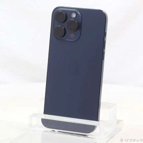 【中古】Apple(アップル) iPhone15 Pro Max 512GB ブルーチタニウム MU6X3J／A SIMフリー 〔ネットワーク利用制限▲〕 【377-ud】