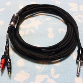SENNHEISER HD650 HD660S 2 MOGAMI 2944 4.4mm5極 ロジウムメッキ 長め 200cm ( 2799 延長 300cm 変更可) TEAC UD505 TA-ZH1ES HD600 HD 25