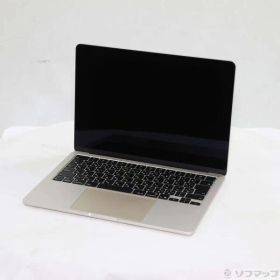 〔展示品〕 MacBook Air 13.6-inch Early-2025 MW0Y3J／A Apple M4 10コアCPU_8コアGPU 16GB SSD256GB スターライト 〔15.7 Sequoia〕【258】