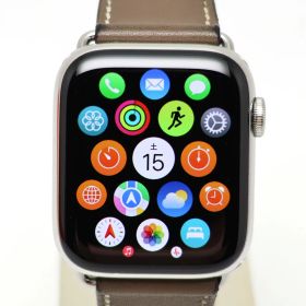 【楠本質店/元住吉】Apple/Hermes Apple Watch シリーズ6 44mm シルバーステンレスケース/ブラウン系レザーバンド GPS+Cellularモデル MG3G3J/A【中古】