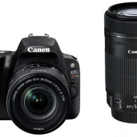 【中古】Canon デジタル一眼レフカメラ EOS Kiss X9 ブラック ダブルズームキット EF-S18-55mm/EF-S55-250mm付属 EOSKISSX9BK-WKIT