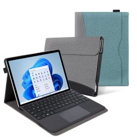 AnMengXinLing Surface Go4/Surface Go3/Go2/Go1ケース 手帳型 ペンホルダー付き【キーボード付も収納可能】横開き保護カバー スタンド機能付き 多角度調整可能 軽量 薄型 キーボードと互換性ありスマート耐衝撃 Surfa