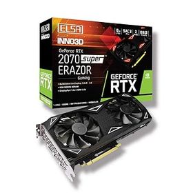 【中古】ELSA エルザ GeForce RTX 2070 Super ERAZOR GAMING グラフィックスボード VD7028 GD2070-8GERSES