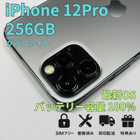 アップル(Apple)のiPhone12 Pro 256GB 新品バッテリー グラファイト(スマートフォン本体)