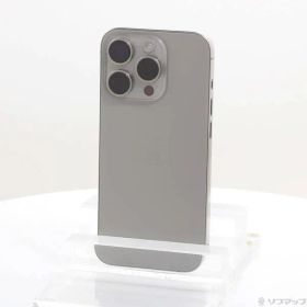 〔中古品〕 iPhone15 Pro 256GB ナチュラルチタニウム MTUF3J／A SIMフリー【295】