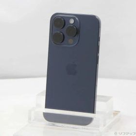 〔中古品〕 iPhone15 Pro 128GB ブルーチタニウム MTUA3J／A SIMフリー【349】