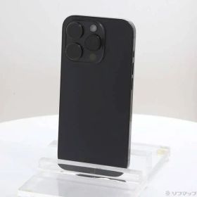〔中古品〕 iPhone15 Pro 128GB ブラックチタニウム MTU73J／A SIMフリー【305】