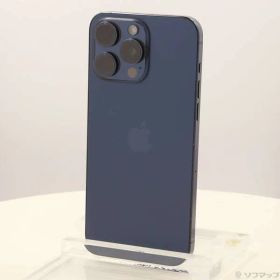 〔中古品〕 iPhone15 Pro Max 512GB ブルーチタニウム MU6X3J／A SIMフリー 〔ネットワーク利用制限▲〕【262】