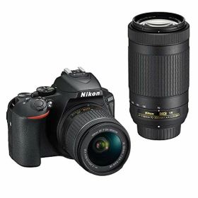 【中古】【非常に良い】Nikon デジタル一眼レフカメラ D5600 ダブルズームキット ブラック D5600WZBK