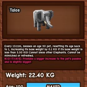 ！庭を成長させる「nightmare象」スキルMAX | ロブロックス(ROBLOX)のアカウントデータ、RMTの販売・買取一覧