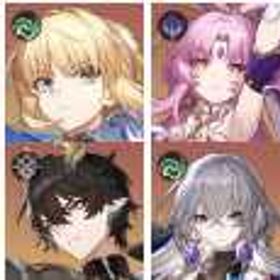 初期垢！キュレネ+セイバー+符玄+ルアンメェイ+アーチャー+丹恒・騰荒+ブローニャ+金の伴星 | 崩壊スターレイル(崩スタ)のアカウントデータ、RMTの販売・買取一覧