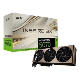 MSI エムエスアイ GeForce RTX 5070 12G INSPIRE 3X OC グラフィックボード G5070-12I3C(2650899)