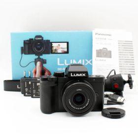 わずかシャッター数3800枚【新品級】PANASONIC LUMIX G100 Vキット DC-G100V-K ブラック#7909