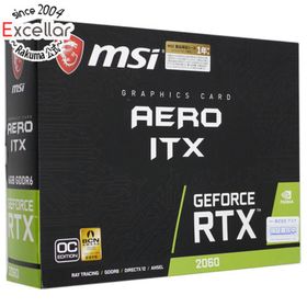エムエスアイ(msi)のMSI製グラボ GeForce RTX 2060 AERO ITX 6G OC PCIExp 6GB 元箱あり(PCパーツ)
