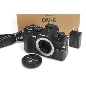 【全額返金保証】美品｜OMシステム OM SYSTEM OM-5 ボディ [ブラック] CA01-B3606-2S1