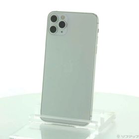 【中古】Apple(アップル) iPhone11 Pro Max 256GB シルバー MWHK2J／A SIMフリー 【377-ud】