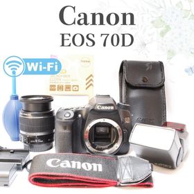 キヤノン(Canon)の物撮り最適セット✨️Canon EOS 70D✨️ストロボ付き Wi-Fi搭載(デジタル一眼)