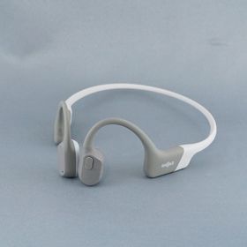 アフターショックス(AFTERSHOKZ)のShokz OpenRun 骨伝導イヤホン USED美品 SKZ-EP-0004 グレー S803 IP67 防塵 防水 マイク 耳を塞がない 軽量 完動品 V2007(ヘッドフォン/イヤフォン)