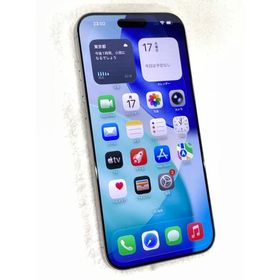 中古 Apple iPhone16 Pro Max 1TB ホワイトチタニウム MYWR3J／A SIMフリー ネットワーク利用制限▲判定