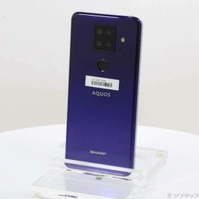 【中古】SHARP(シャープ) AQUOS sense4 plus 128GB パープル SH-M16 SIMフリー 【348-ud】