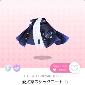 愛犬家のシックコート 1点 | ポケコロツイン(ポケツイ)のアカウントデータ、RMTの販売・買取一覧