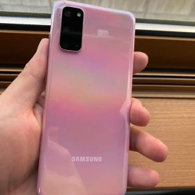 Samsung S20 スマートフォン ピンク 画面ひびあり