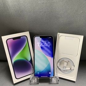 超美品 国内版 SIMフリー iPhone14 128GB パープル色