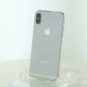 〔中古品〕 iPhoneX 64GB シルバー MQAY2J／A SIMフリー【348】