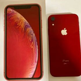 iPhone XR RED 128GB SIMフリー☆イヤホン付