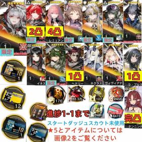 石165200個+10連券1枚+券12枚+ウィシャデル+新約+レミュアン+純燼+シュウ+Ela+ロゴ | アークナイツのアカウントデータ、RMTの販売・買取一覧
