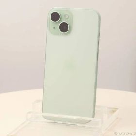 〔中古品〕 iPhone15 256GB グリーン MTMT3J／A SIMフリー【258】