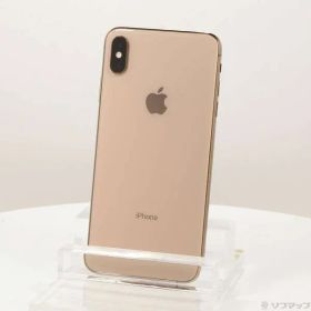 〔中古品〕 iPhoneXS Max 64GB ゴールド MT6T2J／A SIMフリー【377】