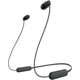 ソニー(SONY) ワイヤレスイヤホン WI-C100:Bluetooth対応/25時間スタミナ/IPX4防滴/DSEE搭載 ブラック WI-C100 BZ 小
