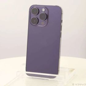 〔中古品〕 iPhone14 Pro 128GB ディープパープル MQ0F3J／A SIMフリー【258】