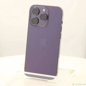 〔中古品〕 iPhone14 Pro 256GB ディープパープル NQ1E3J／A SIMフリー 〔ネットワーク利用制限▲〕【258】