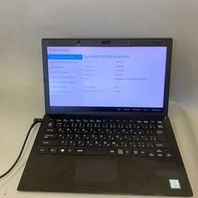 JK6765 SONY VJPG11C11N/Core i5-8th/メモリー:8GB/SSD:256/BIOS確認だけ/キーハゲ、ホワイトスポート