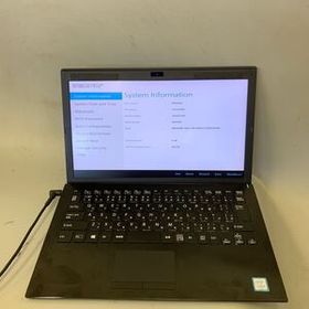 JK6766 SONY VJPG11C11N/Core i5-8th/メモリー:8GB/SSD:256/BIOS確認だけ/ホワイトスポート