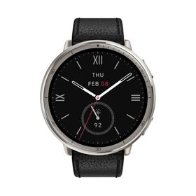 Amazfit Active2 ブラック レザー (プレミアムバージョン) 国内正規品（SP170073-C225）アマズフィット アクティブ2 GPS搭載 AMOLED iPhone/Android対応