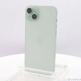 〔中古品〕 iPhone15 Plus 128GB グリーン MU0E3J／A SIMフリー【276】