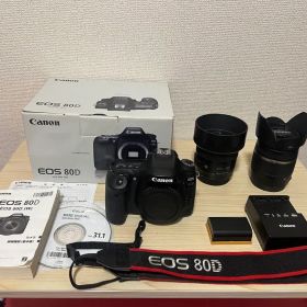 レンズ２本付き！キャノンEOS 80D