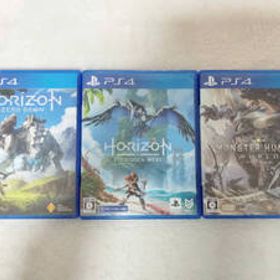 [PS4] Horizon Zero Dawn + Forbidden West + Monster Hunter World - ホライゾン + モンスターハンター ワールド ゲームソフト3本セット