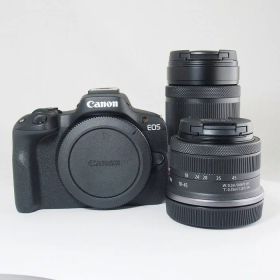 【中古】 (キヤノン) Canon EOS R50 ダブルズームキツト ブラツク【中古カメラ デジタル一眼】 ランク：AB