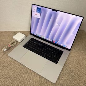 【美品】Apple MacBook Pro 16(2021, A2485) M1 Pro / RAM 32GB / SSD 512GB / シルバー / 充放電回数 : 103 [MC095]