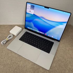【美品】Apple MacBook Pro 16(2021, A2485) M1 Pro / RAM 32GB / SSD 512GB / シルバー / 充放電回数 : 71 [MC090]