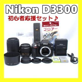 シャッター数少なめ☆Nikon D3300 初心者でも使いやすい 簡単操作 人気