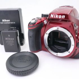 【中古】シャッター回数: 12,945回 Nikon D5200 ニコン デジタル一眼 レッド (f11405)