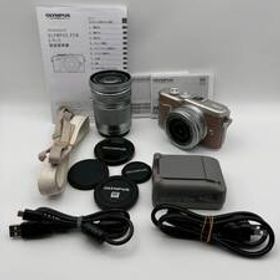 ☆美品【OLYMPUS】PEN E-PL10 + 14-42mm + 40-150mm ショット数3000回未満 ダブルレンズ オリンパス 管 : 5761~5763