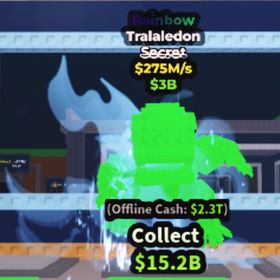 275M Tralaledon Rainbow ブレインロットを盗む | ロブロックス(ROBLOX)のアカウントデータ、RMTの販売・買取一覧
