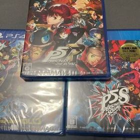 PS4ソフト ペルソナ5 ザ・ロイヤル スクランブル ザ ファントム ストライカーズ ペルソナ4 3本セット まとめ売り 新品未開封