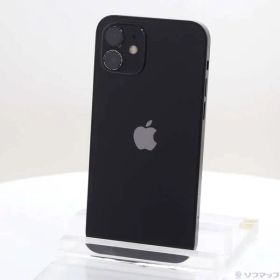 〔中古品〕 iPhone12 64GB ブラック MGHN3J／A SIMフリー【368】